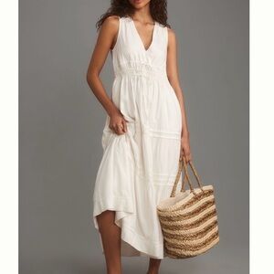 Anthropologie Somerset Maxi Dress Linen Edition XS NWT